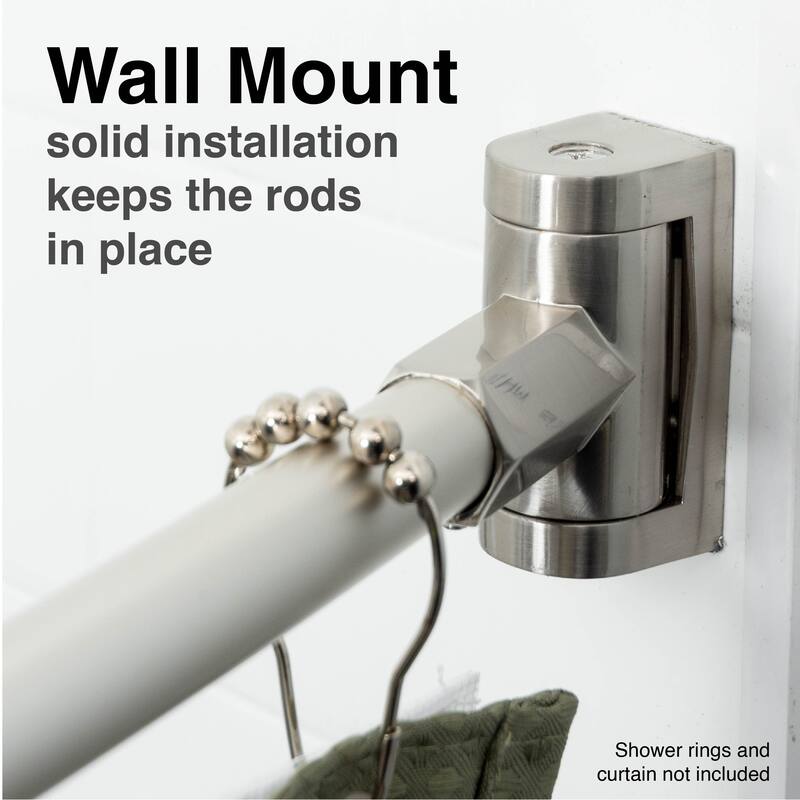 Curved Shower Curtain Rod Adjustable 36 to 61 inches by JS Jackson Supplies