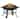 MCombo 30" Metal Black Fire Pit Patio Terrace Fire Bowl BBQ Pit FT073 - N/A