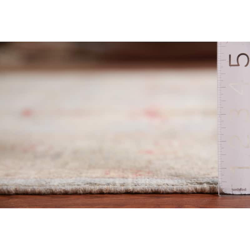 Hand Knotted Oriental 100% Wool Carpet Transitional All-Over Greys & Charcoal Oushak Area Rug - 9' 10'' X 8' 0''