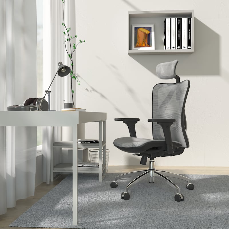 SIHOO Ergonomic Office Chair Mesh High Back Desk Chair Computer Chair,300lb, Black - 64*70*123