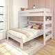 preview thumbnail 1 of 13, Max and Lily Farmhouse Twin over Full L Shaped Bunk Bed White Wash Dip
