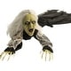 preview thumbnail 6 of 11, Haunted Hill Farm 63 In. Animatronic Witch, Indoor/Outdoor Halloween Decoration, Flashing Red Eyes, Crawling, Battery