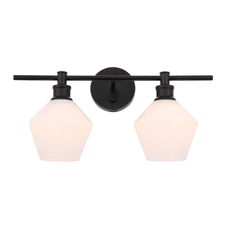Elegant Lighting Gene 2 Light 19" Wide Bathroom Vanity Light with