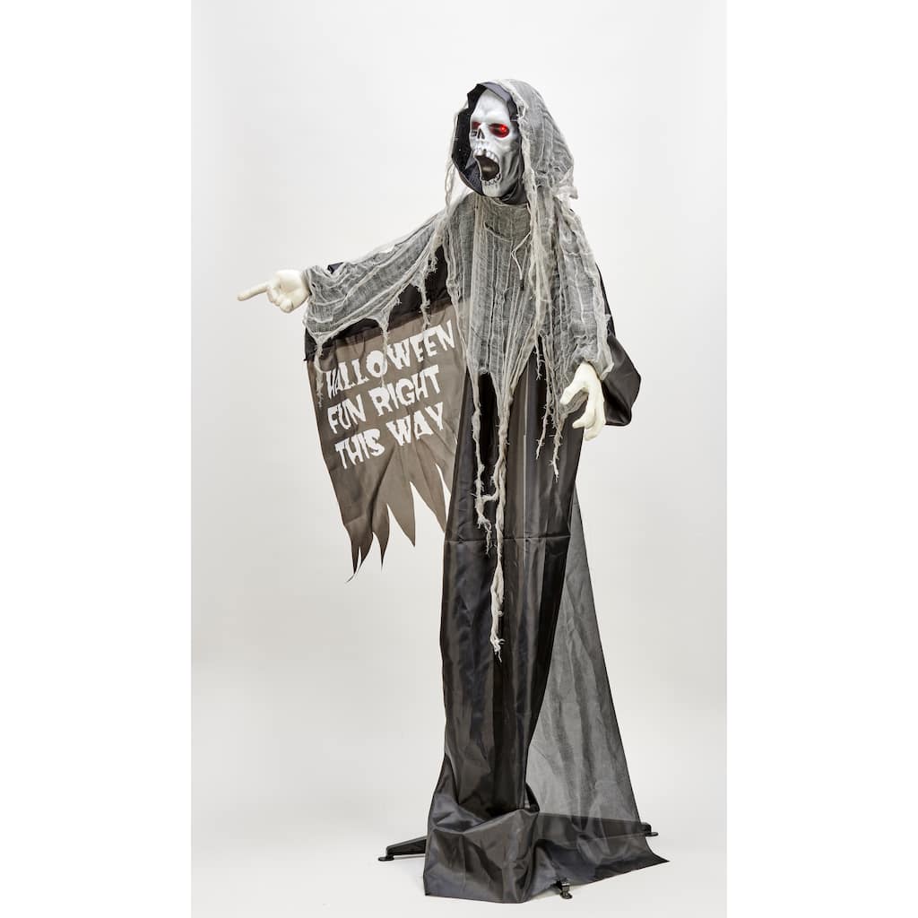 66" Standing Animated Light Up Reaper w/ Directions