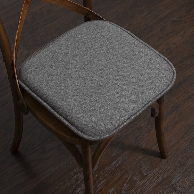 Charlotte Jacquard Cover Memory Foam Chair Pads