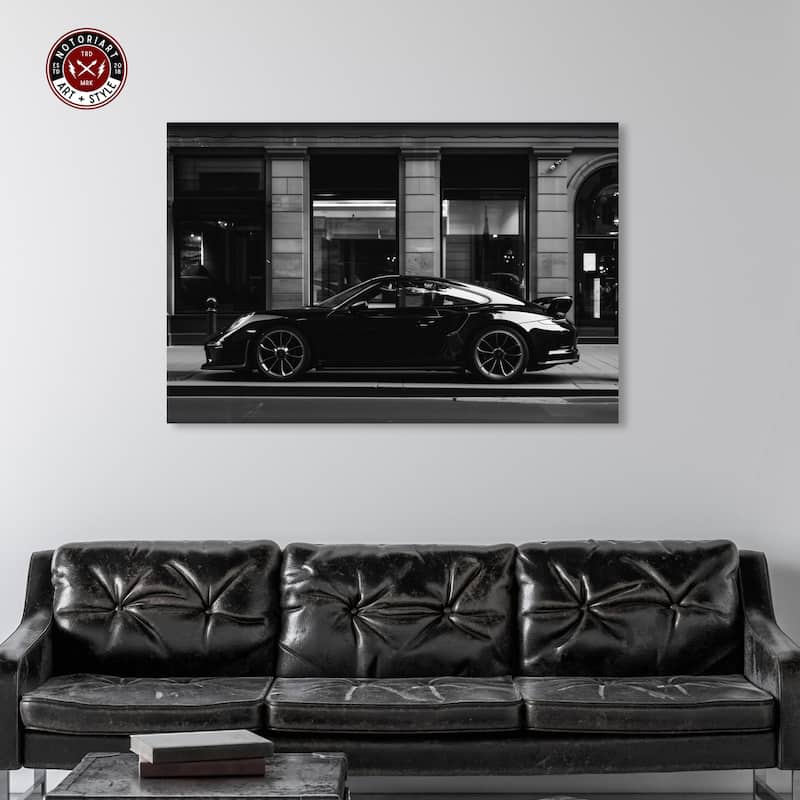 Notoriart City Streets Car Gallery Wrapped Car 1 Piece Canvas Wall Art
