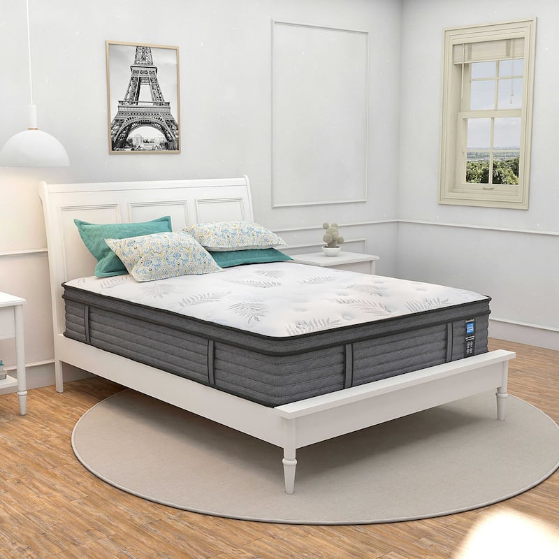 Modland 14" Firm Twin Gel Memory Foam Mattress - Hybrid, Edge Support & Back Pain Relief