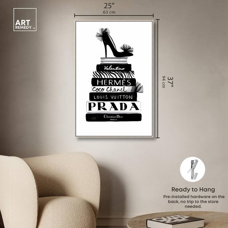 Library Luxe Canvas by Art Remedy