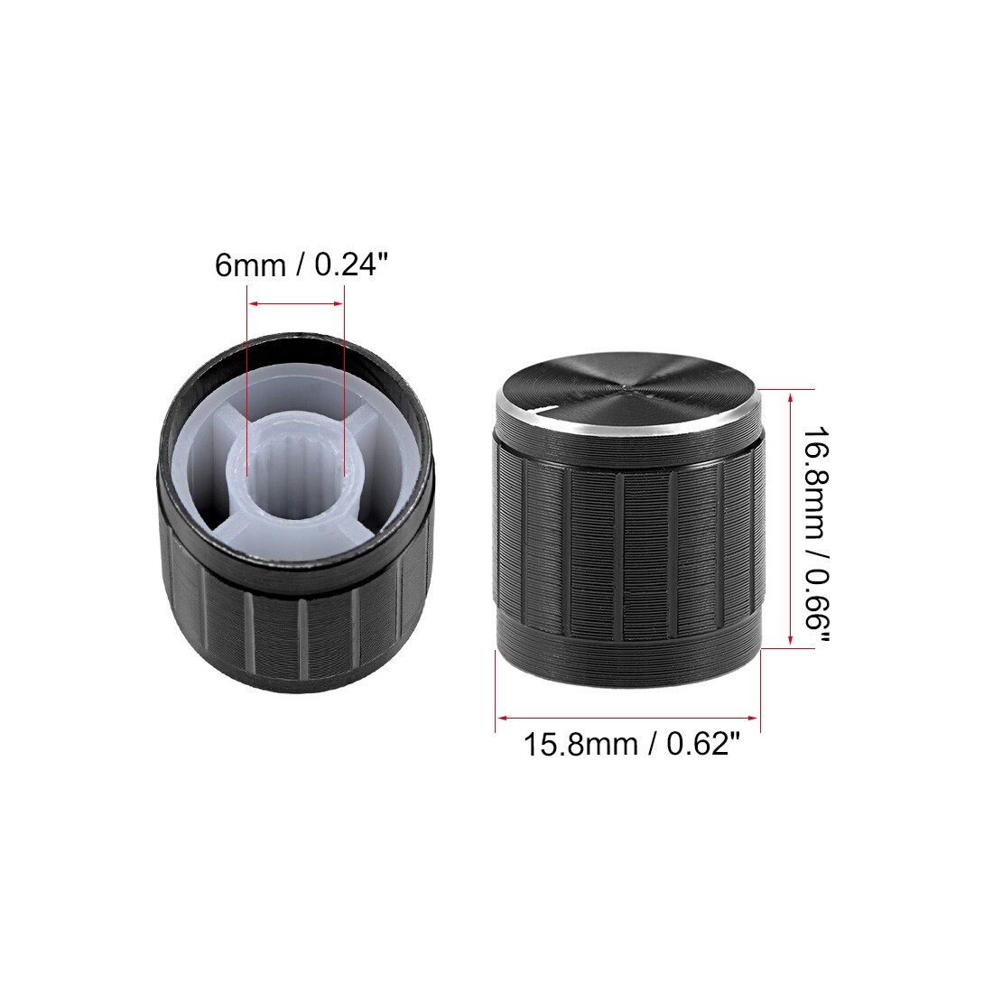 新品  穴('60仏) Amazon.com: MF A03 Potentiometer Knurled Knobs Volume