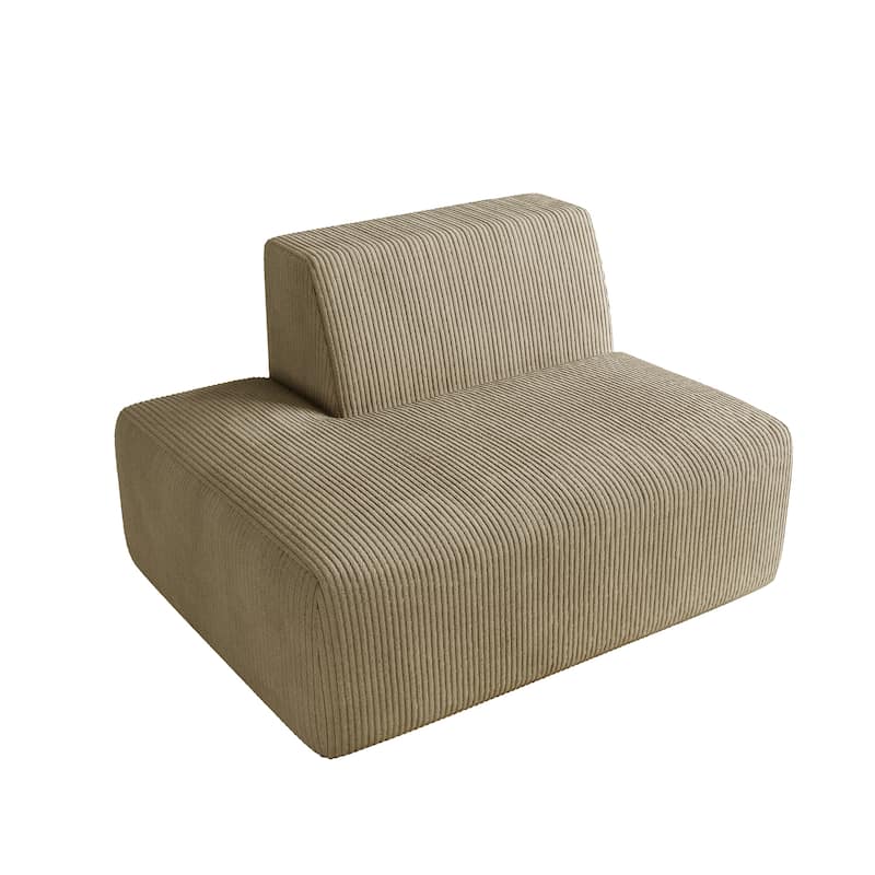 Modern Chaise Lounge Indoor Corduroy Sofa
