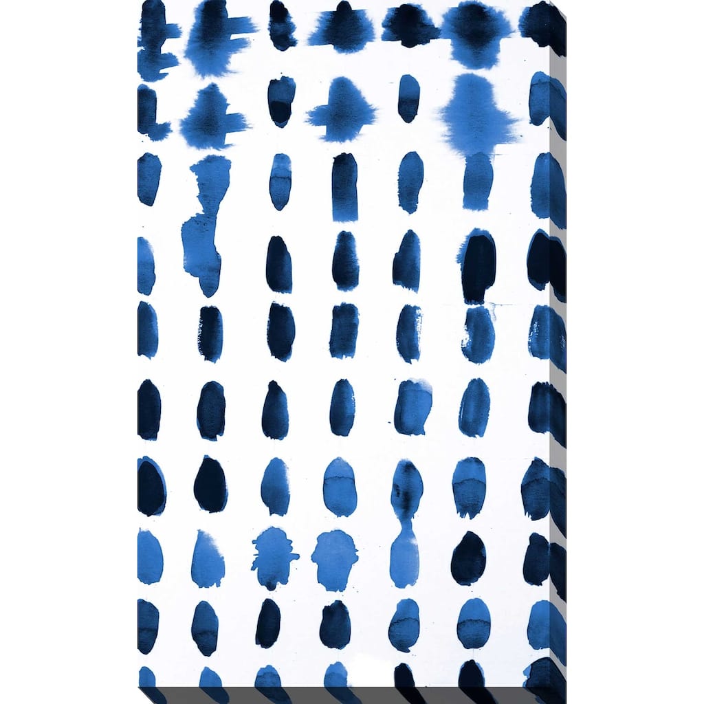 "Blue Spots Pattern" Print on Canvas