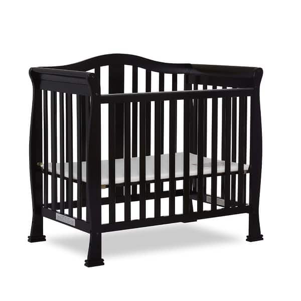 slide 2 of 6, Dream On Me Naples 4-in-1 Convertible Mini Crib Black