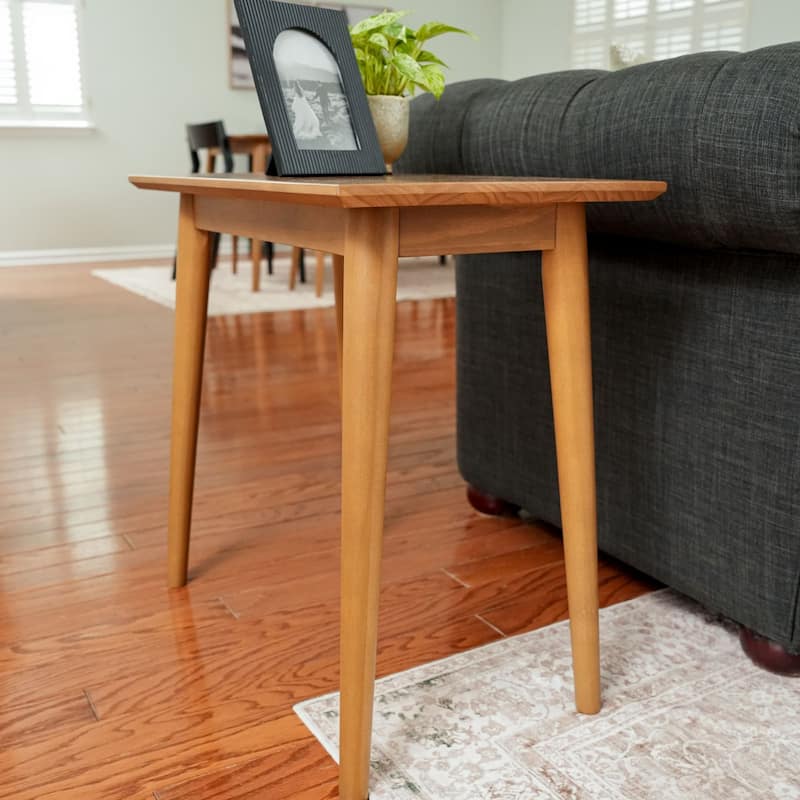 Plank and Beam Mid-Century Rectangular Side Table - 24"