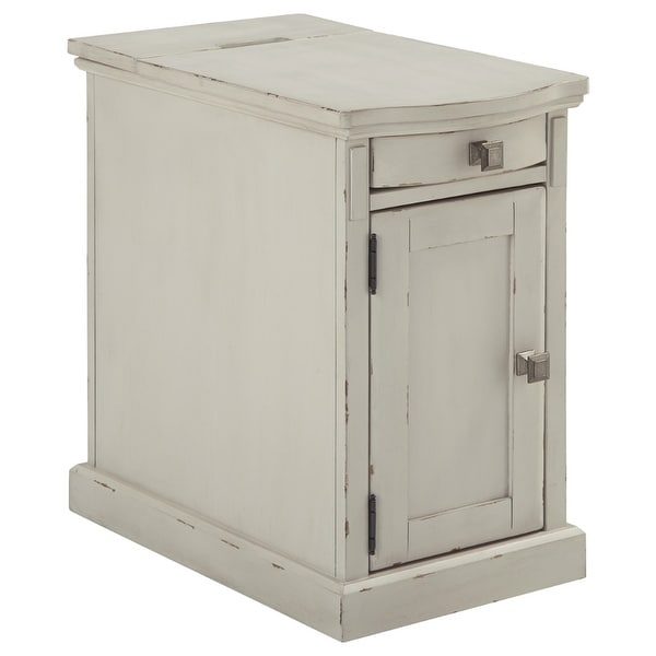 Ashley Furniture T127-642 White Laflorn Chair Side End Table
