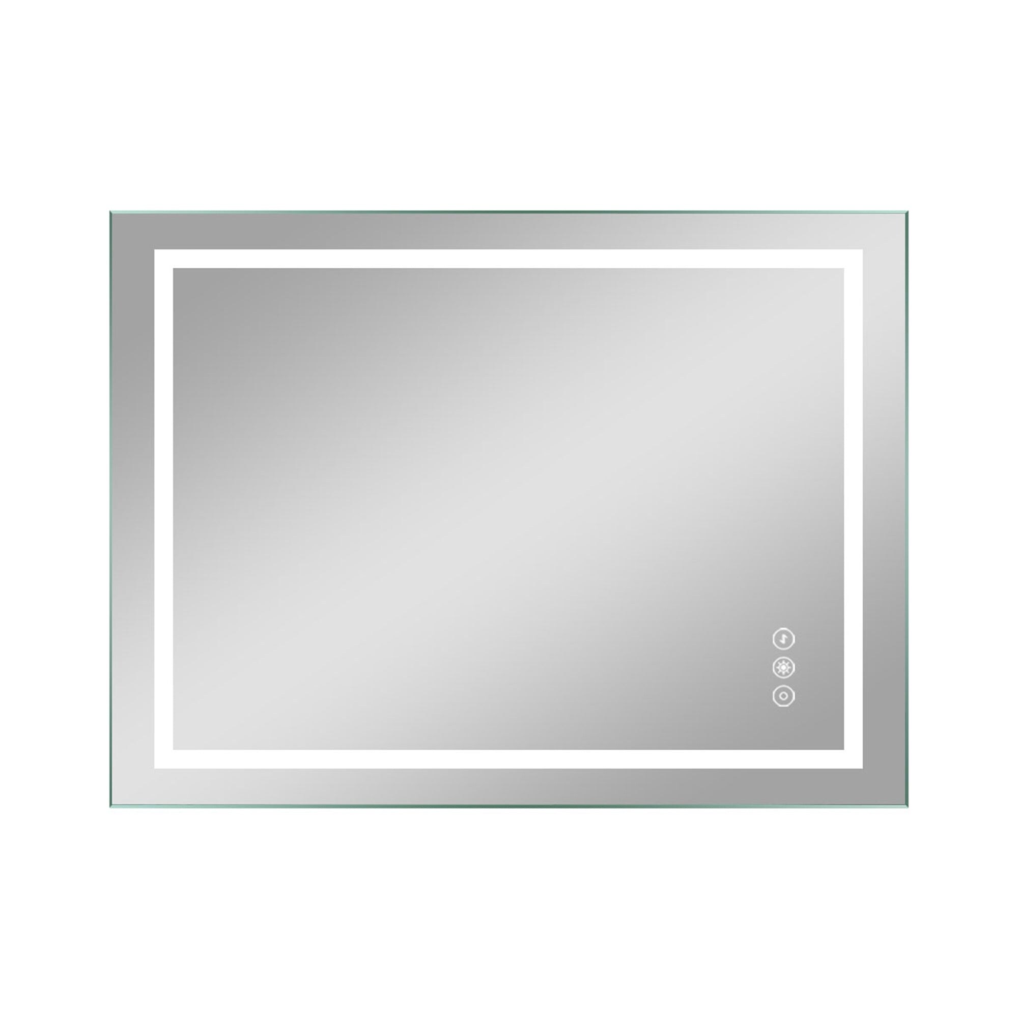 Zeus & Ruta 24 in. W x 30 in. H Rectangular Black Metal Framed Wall Recessed/Surface Mount Bathroom Medicine Cabinet with Mirror