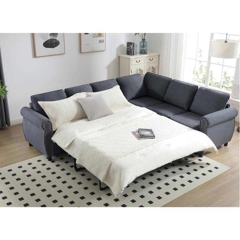 Luxury Sleeper Sofa Bed with Soft Cushion - Ultimate Comfort for Your Home