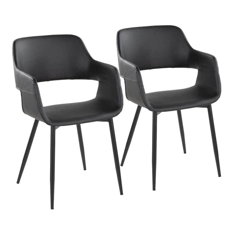 Porch & Den Vallen Dining Chair with Metal Legs (Set of 2)