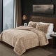 preview thumbnail 5 of 4, Frye Bubble Faux Fur 3 Piece Comforter Set