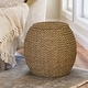 preview thumbnail 3 of 74, Household Essentials Handwoven Barrel Wicker Storage Basket Side Table - 17.0"L x 17.0"W x 19.0"H