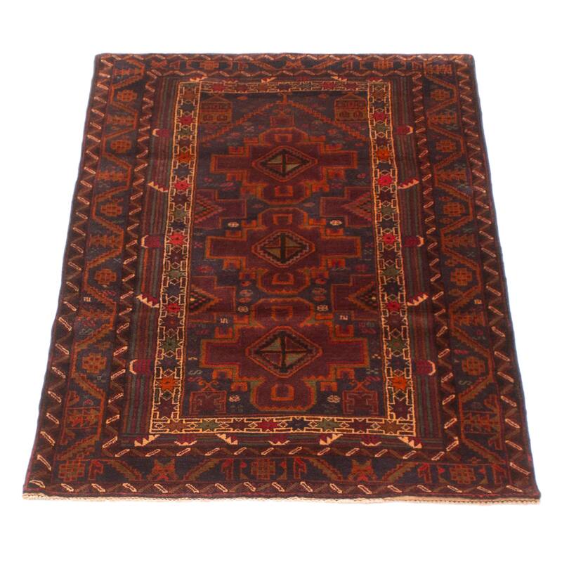 Teimani Brown Rug 2'10" x 4'11" - 2'10 x 4'11