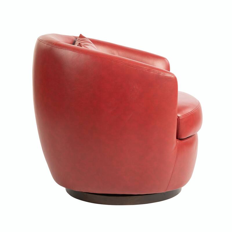 Modern Swivel Barrel Armchair with Storage