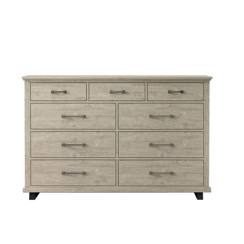 Farmhouse-inspired 3-Piece Bedroom Set - 2 Nightstands and 1 Dresser