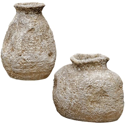 Uttermost 17131 Ancient Echos 11-1/2" Tall Terracotta Vase - Set of 2