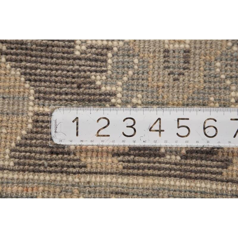 All-Over Floral Oushak Indian Area Rug Handmade Wool Carpet - 8'1"x 9'8"