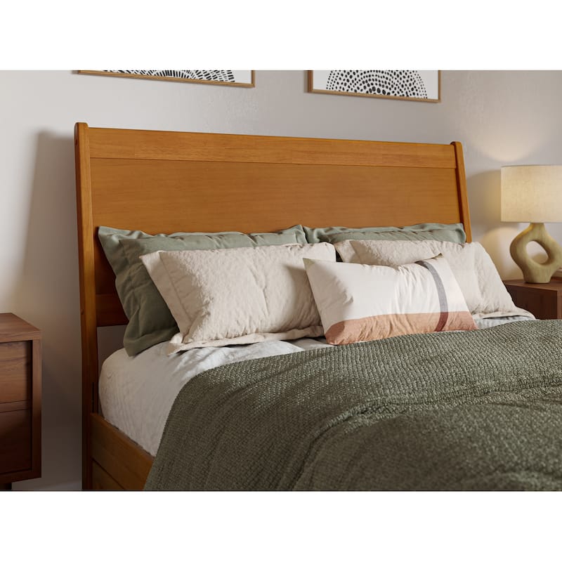 Casanova Solid Wood Panel Headboard - Light Toffee - Full