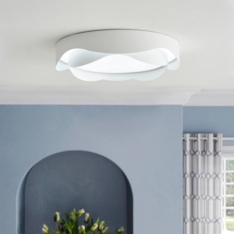 Modern Unique Flower Shape LED Flush Mount Ceiling Light