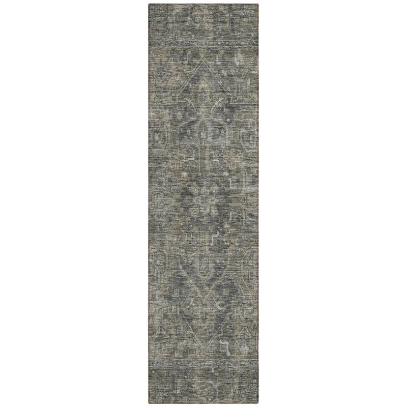 Machine Washable Indoor/ Outdoor Traditional Persian Chantille Rug