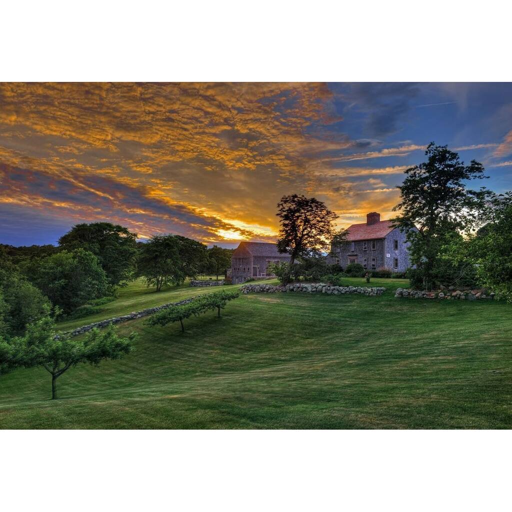 Cape Cod Farm Summer Sunset Photography by Wayne Collamore Art Poster - Print On Demand