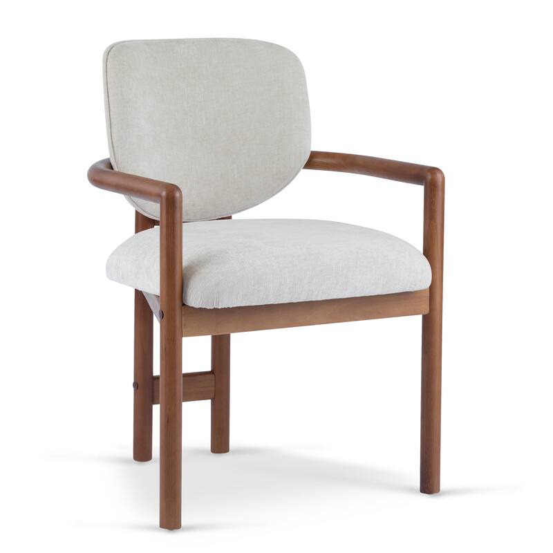 Dining Chairs Set of 2 Upholstered Arm Chairs