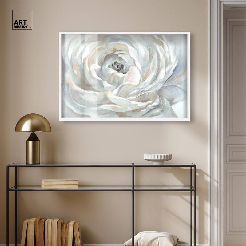 Powdery Peony Shadowbox by Art Remedy