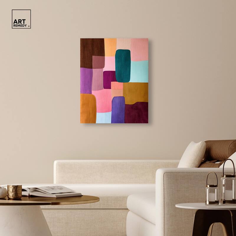 Color Block Cadence II Canvas by Art Remedy, Gallery Wrapped