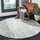 preview thumbnail 175 of 191, SAFAVIEH Handmade Abstract Lottie Modern Wool Rug 4' Round - Blue/Charcoal