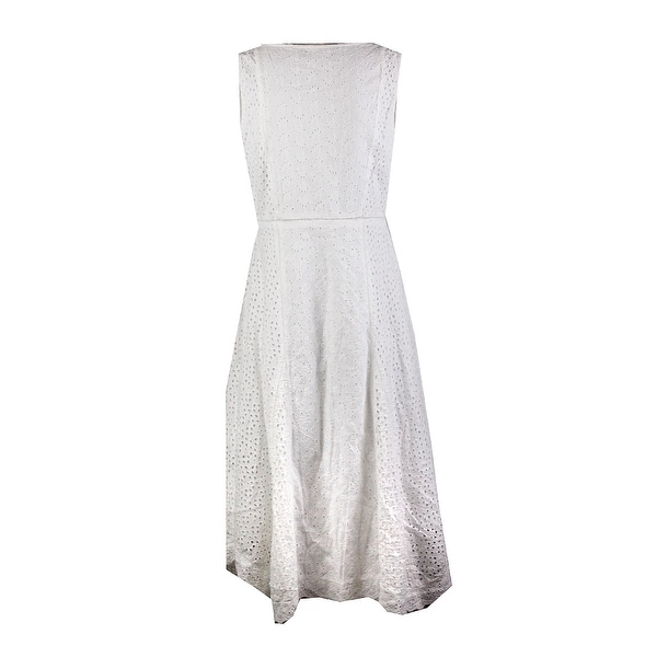 ralph lauren white eyelet dress