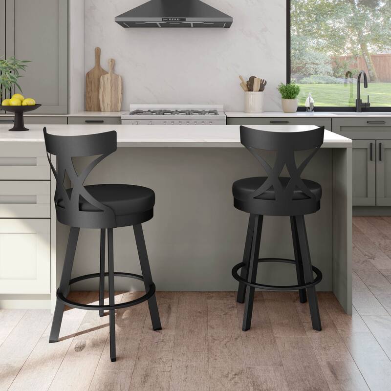 Amisco Washington Swivel Counter Stool