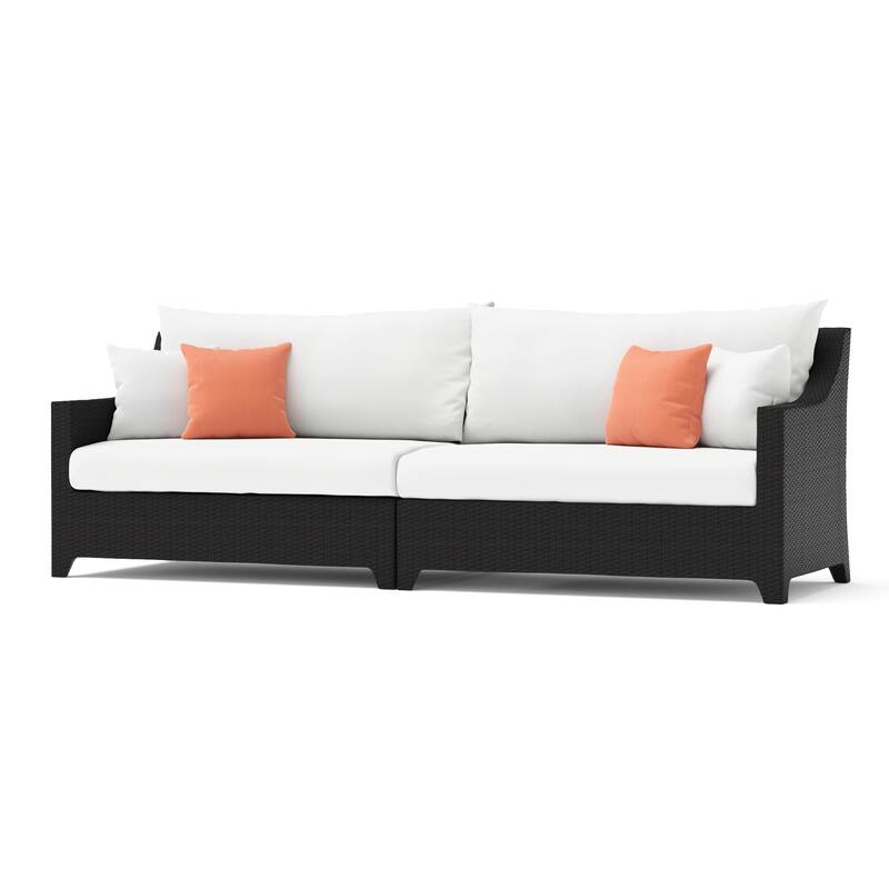 Deco 4 Piece Sunbrella Outdoor Patio Sectional & Table