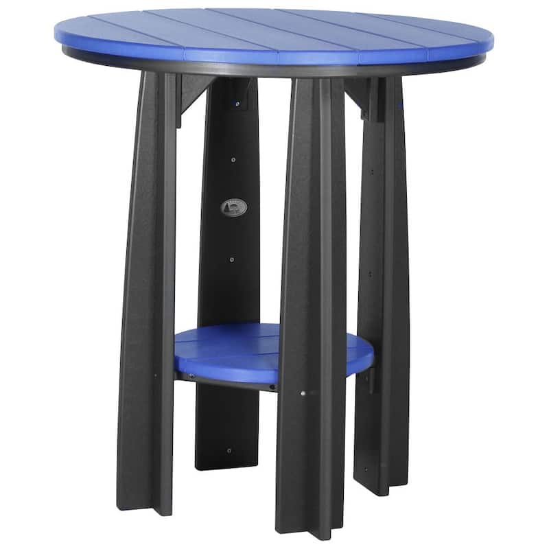 Poly Lumber Balcony Table - Blue & Black