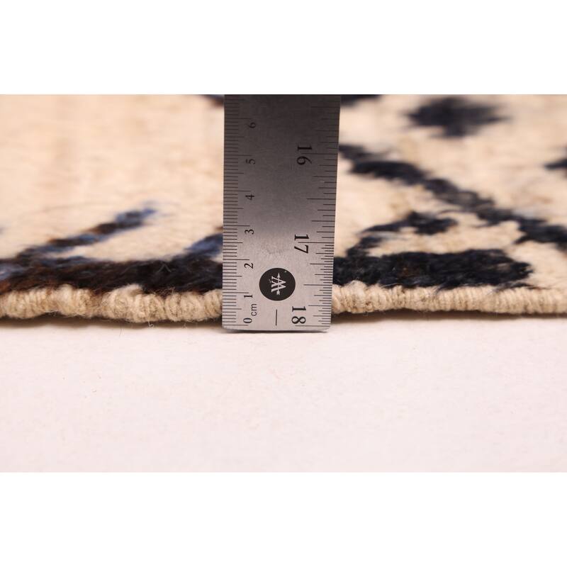 ECARPETGALLERY Hand-knotted Pak Finest Marrakesh Cream Wool Rug - 6'10 x 9'8