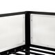 preview thumbnail 9 of 11, Furniture of America Jackson Modern Black Metal Twin over Twin Low Profile Bunk Bed with Reversible Ladder