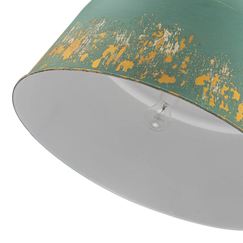 3-Light Industrial Pendant Light with Distressed Metal Dome Shade - 3-Lights