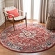 preview thumbnail 70 of 85, SAFAVIEH Charleston Metha Vintage Boho Oriental Rug 4' Round - Red/Ivory