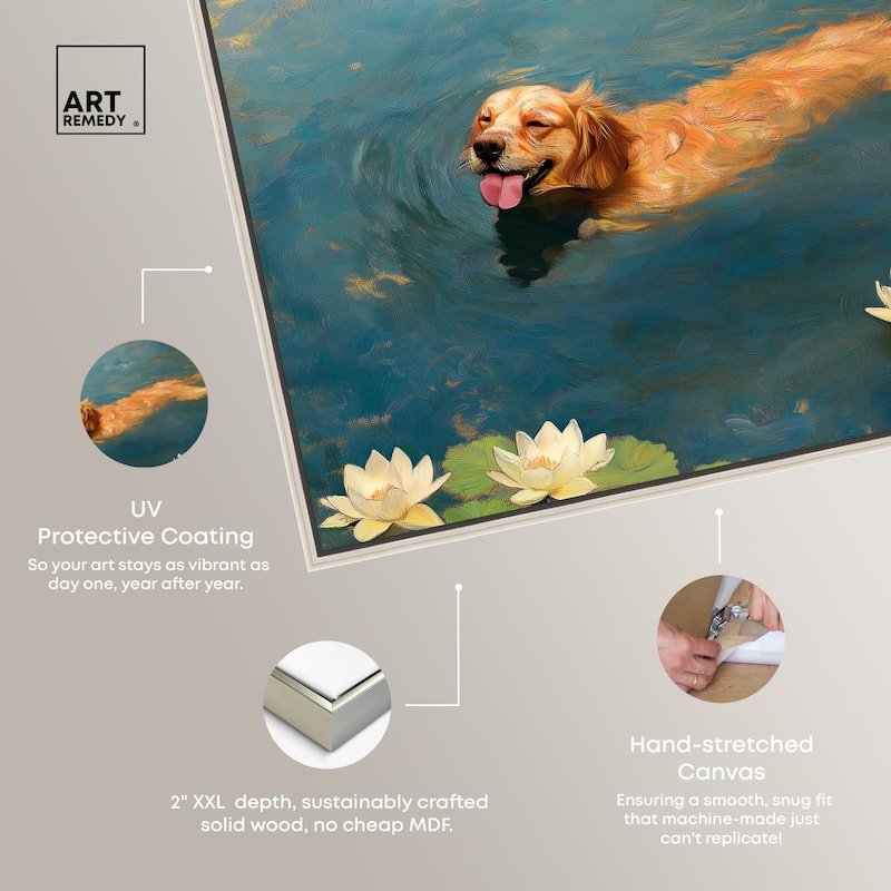 Pond Pup II Canvas by Art Remedy
