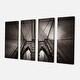 preview thumbnail 11 of 9, Designart "Brooklyn Bridge in NYC USA" Extra Large Cityscape Wall Art on Canvas