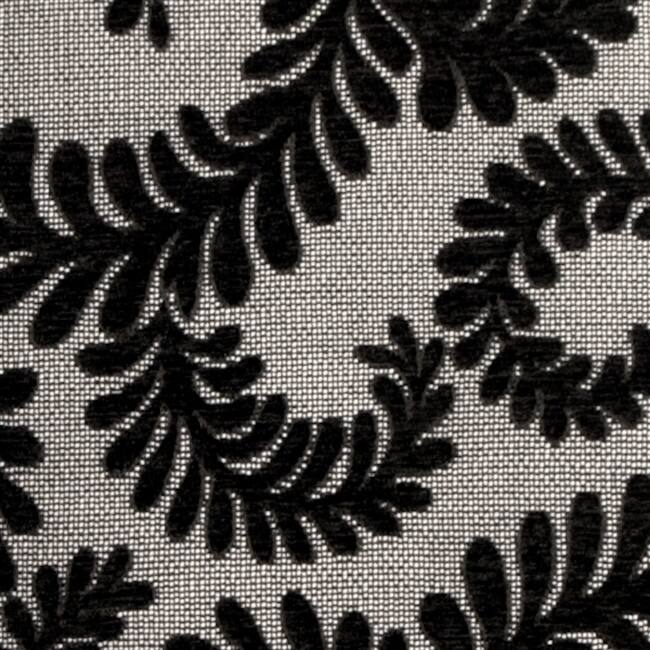 Brackendale Ferns 16x24 Throw Pillow with Polyfill Insert, Black