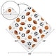 preview thumbnail 4 of 4, Sweet Jojo Designs Sports Theme Boy Hooded Baby Towels - Toddler Bath Towel - Watercolor Vintage Sport Themed Balls, Blue Stars