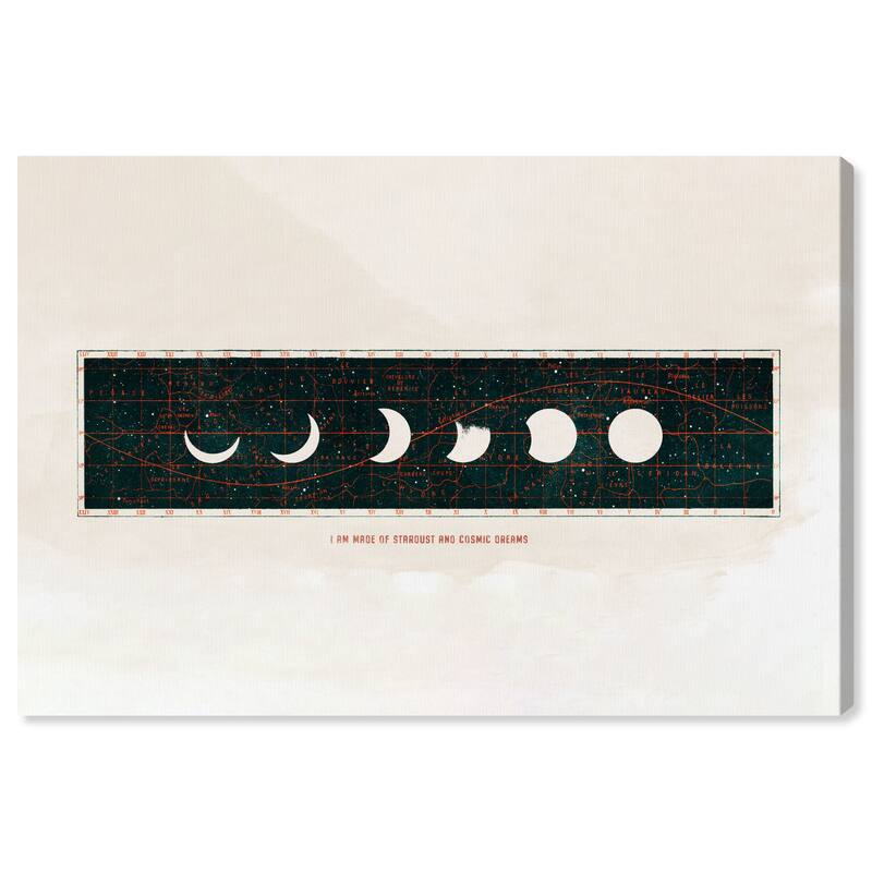 Wynwood Studio 'Made of Stardust' Astronomy and Space Wall Art Canvas Print Moons - Black, White