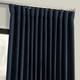 Exclusive Fabrics Faux Linen Extra Wide Room Darkening Curtain Panel